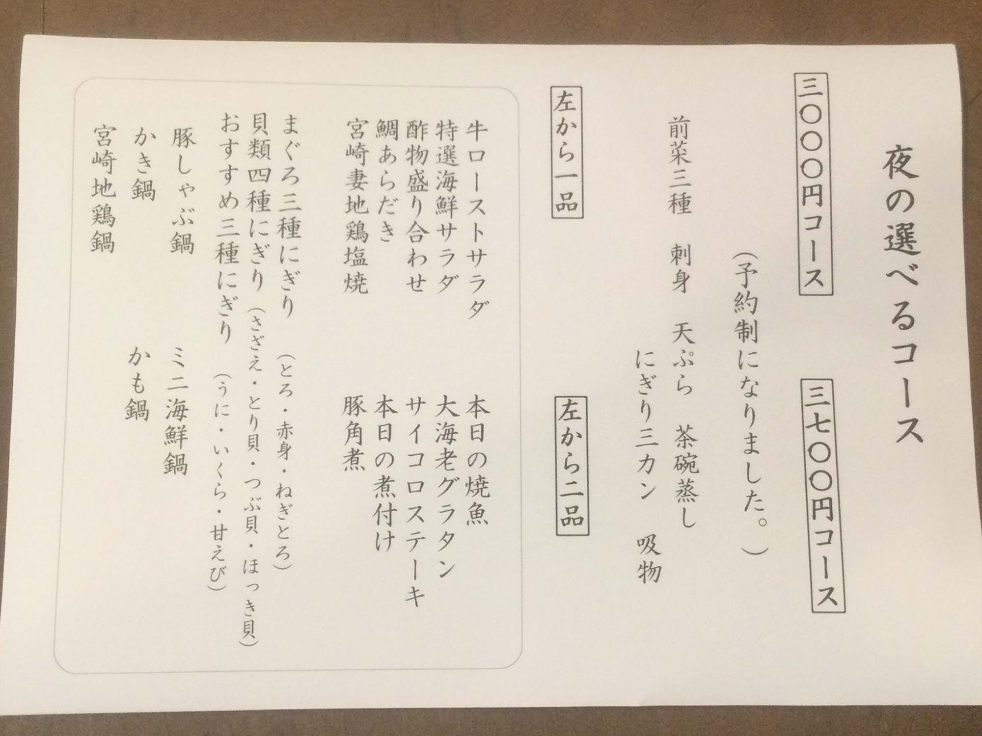 夜の一品料理