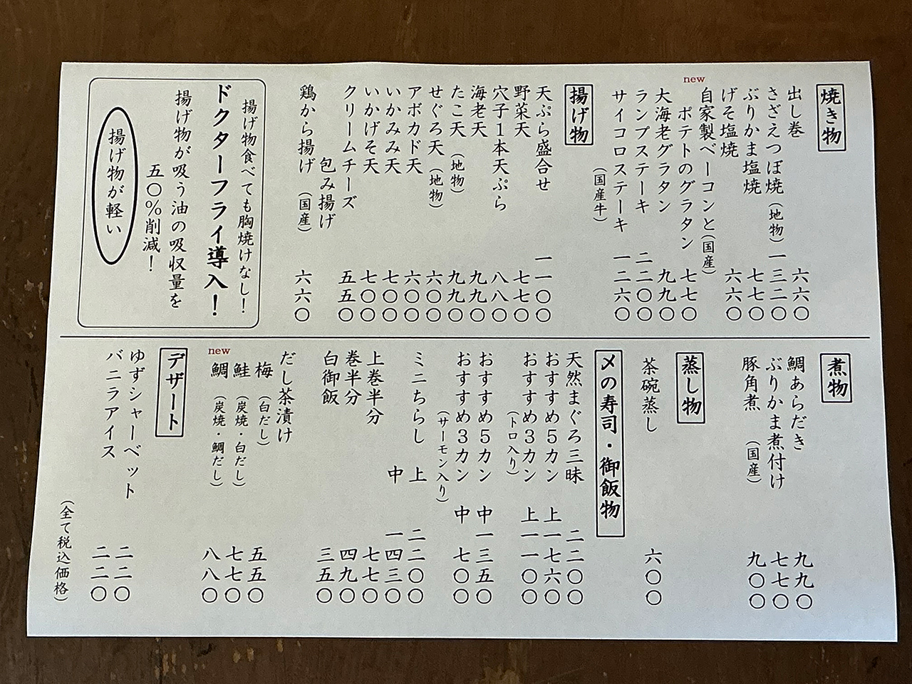 夜の一品料理