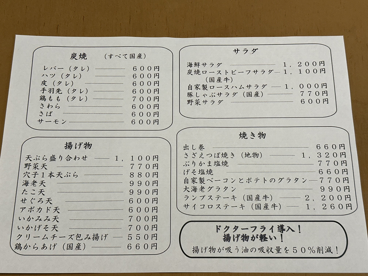 夜の一品料理
