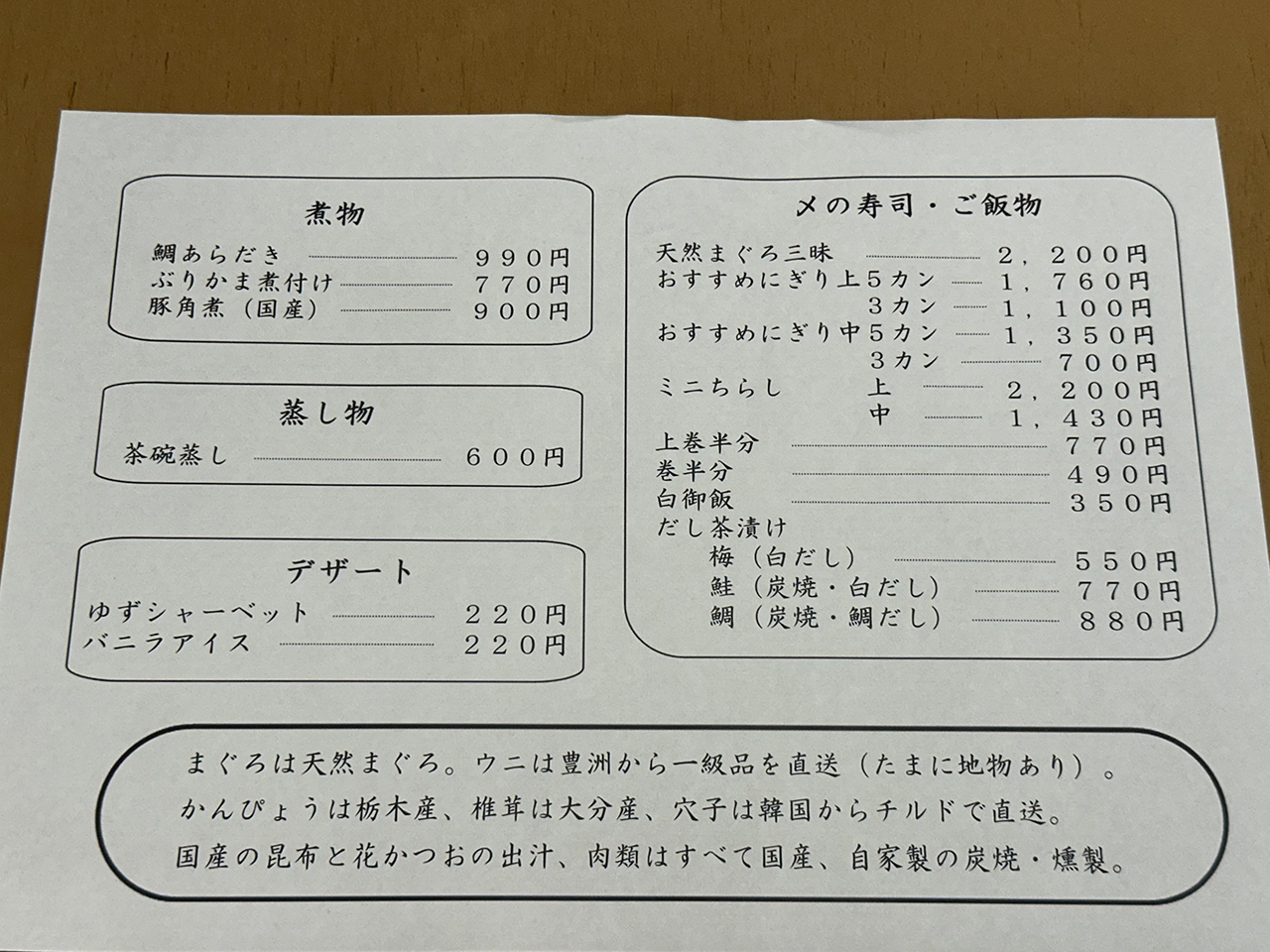 夜の一品料理